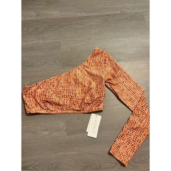 New L*Space Cardi Rash Guard Top Women's Size L One Should Wild Bunch Swim - Picture 3 of 5